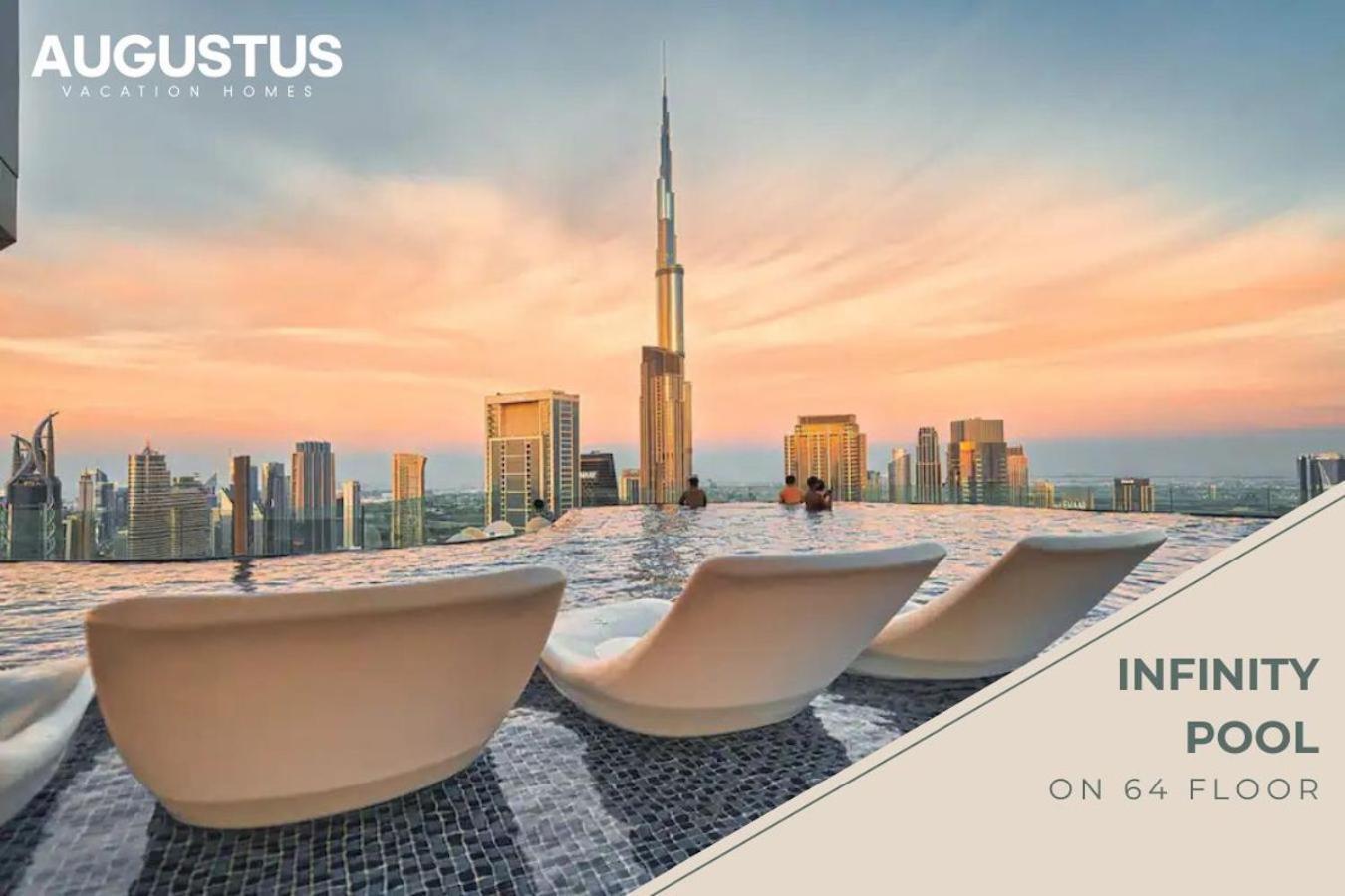 2bd - 6 Guests - 59th Floor, Burj Views 64th Floor Infinity Pool Dubai